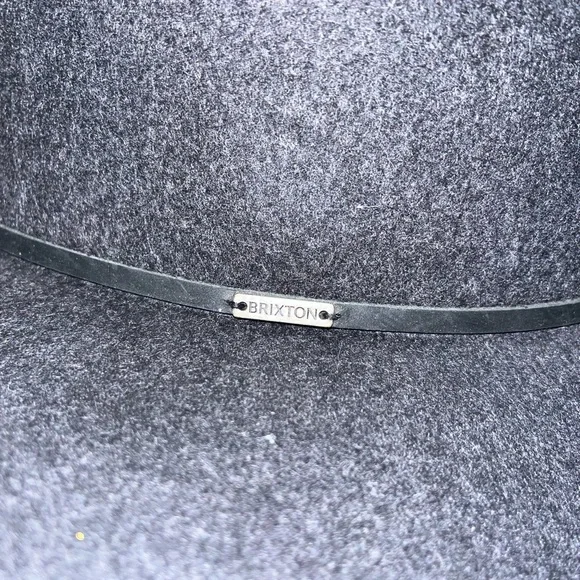 BRIXTON DARK GREY FEDORA HAT - Picture 3 of 8